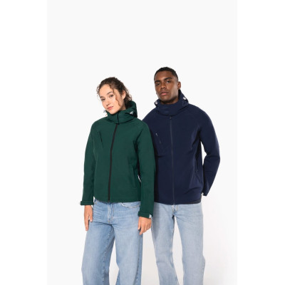 Men's detachable hooded softshell jacket